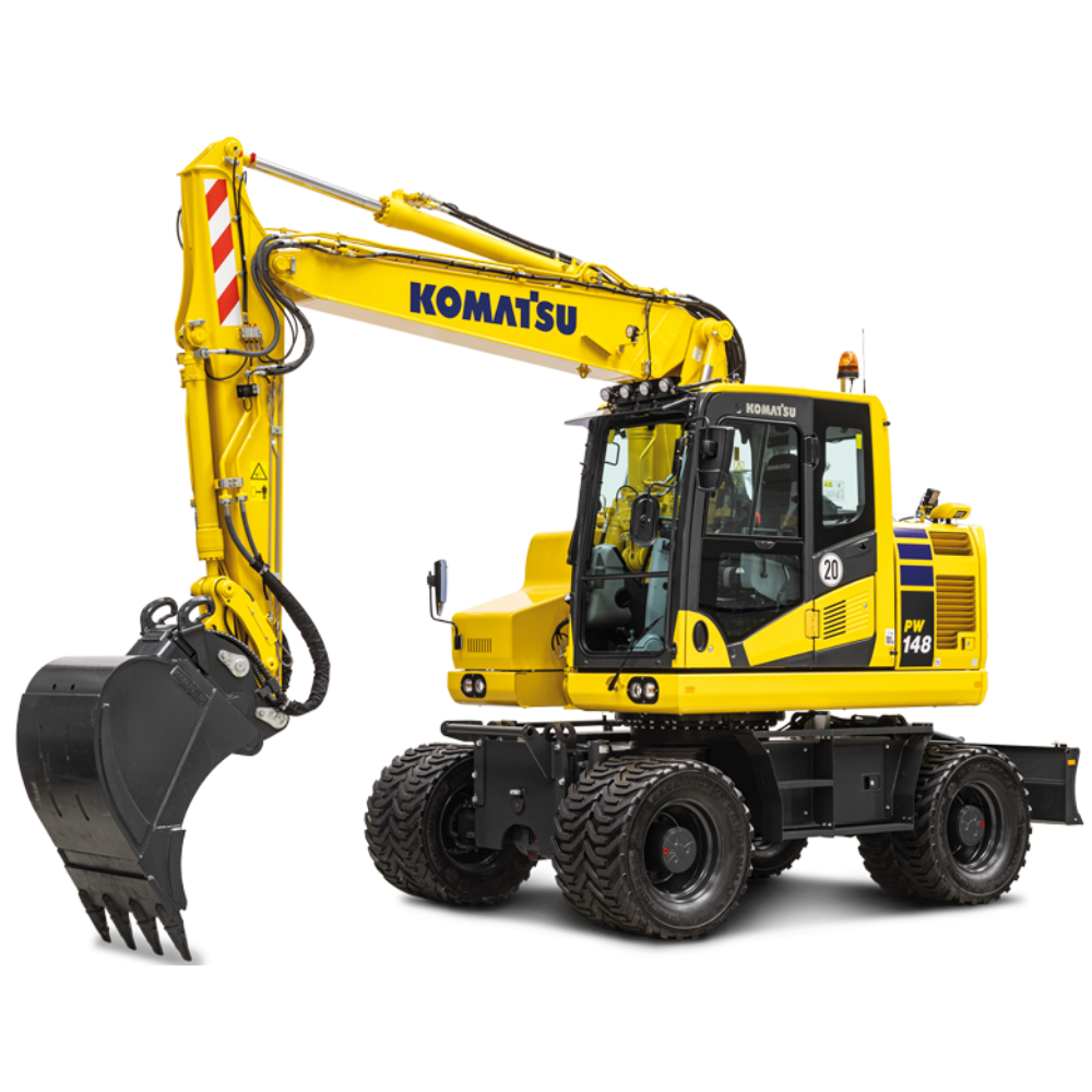 Komatsu 200 wheel excavator used